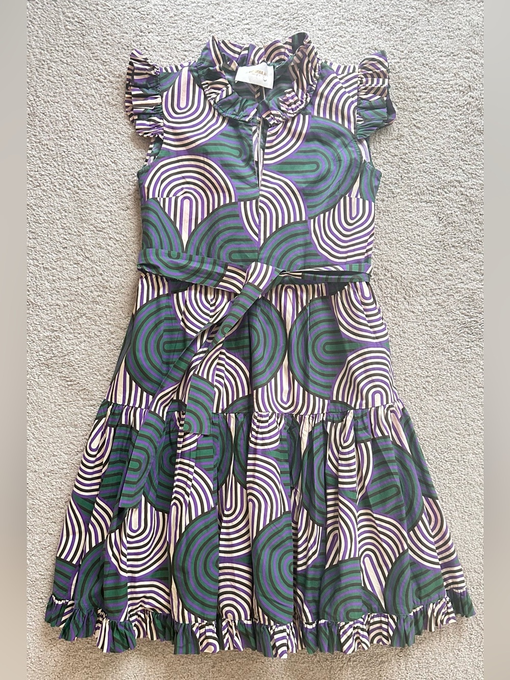 LA DoubleJ Purple multicolor dress size XS